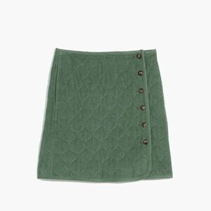 Madewell corduroy quilted mini skirt